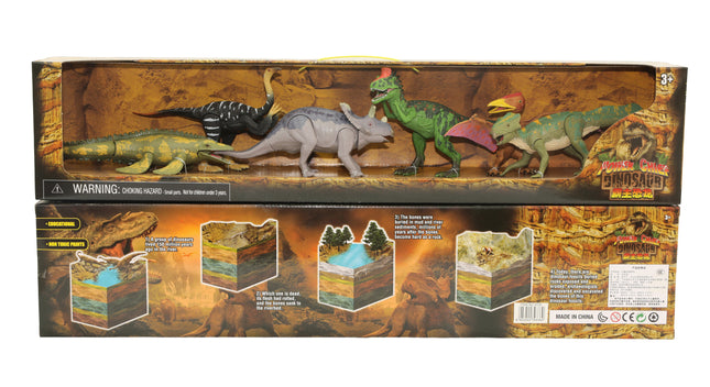 9" Dinosaur 6-Piece Long Box A