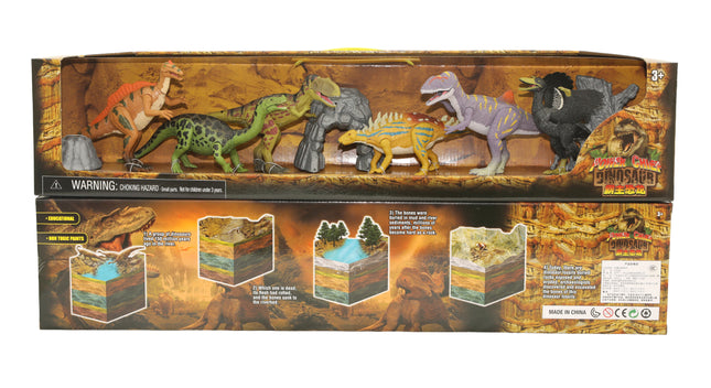 9" Dinosaur 6-Piece Long Box C