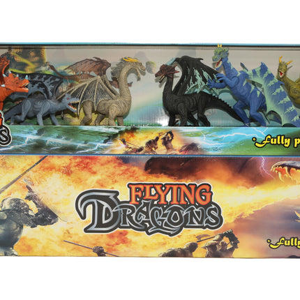 Paquete de 6 dragones voladores de 9 pulgadas